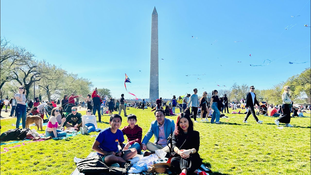 Khmer USA Vlog | Washington Cherry & Kite Festival | Tour Of Washington DC | Somaly Khmer Cooking