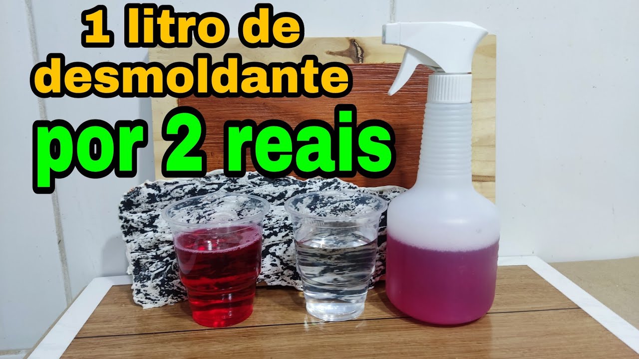 O DESMOLDANTE CASEIRO, MAIS BARATO PARA TRABALHAR COM OS MOLDES NA ARGAMASSA.