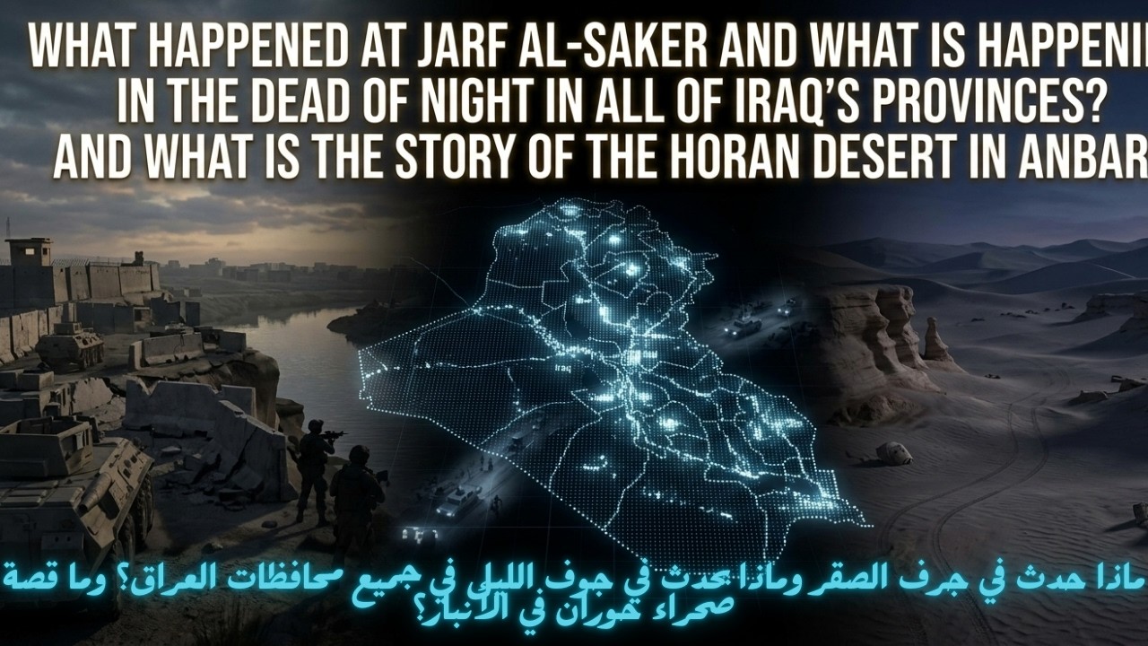 ماذا حدث في جرف الصقر وماذا يحدث في جوف الليل في جميع محافظات العراق؟وما قصة صحراء حوران في الأنبار؟