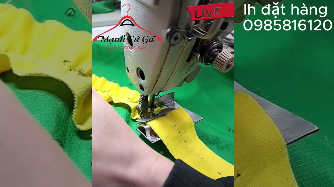 LIVE cữ nhúm bèo trên nhúm dưới phẳng | Mạnh cữ gá - may vá cùng bạn |