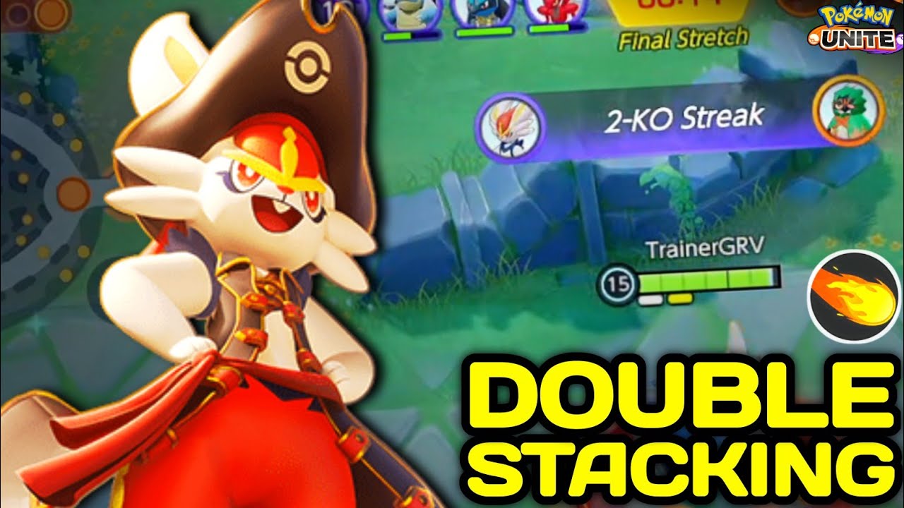 This Double Stacking Cinderace is so Deadly with Pyro Ball in Solo Queue 😳 Pokemon Unite 