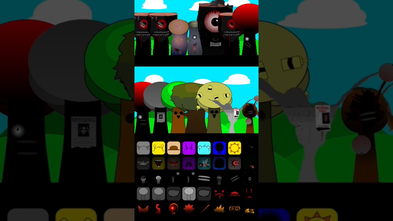 Sprunki Mr.Tree all phases  #sprunki #incredibox #incrediboxsprunki #sprunkiincredibox #mrtree