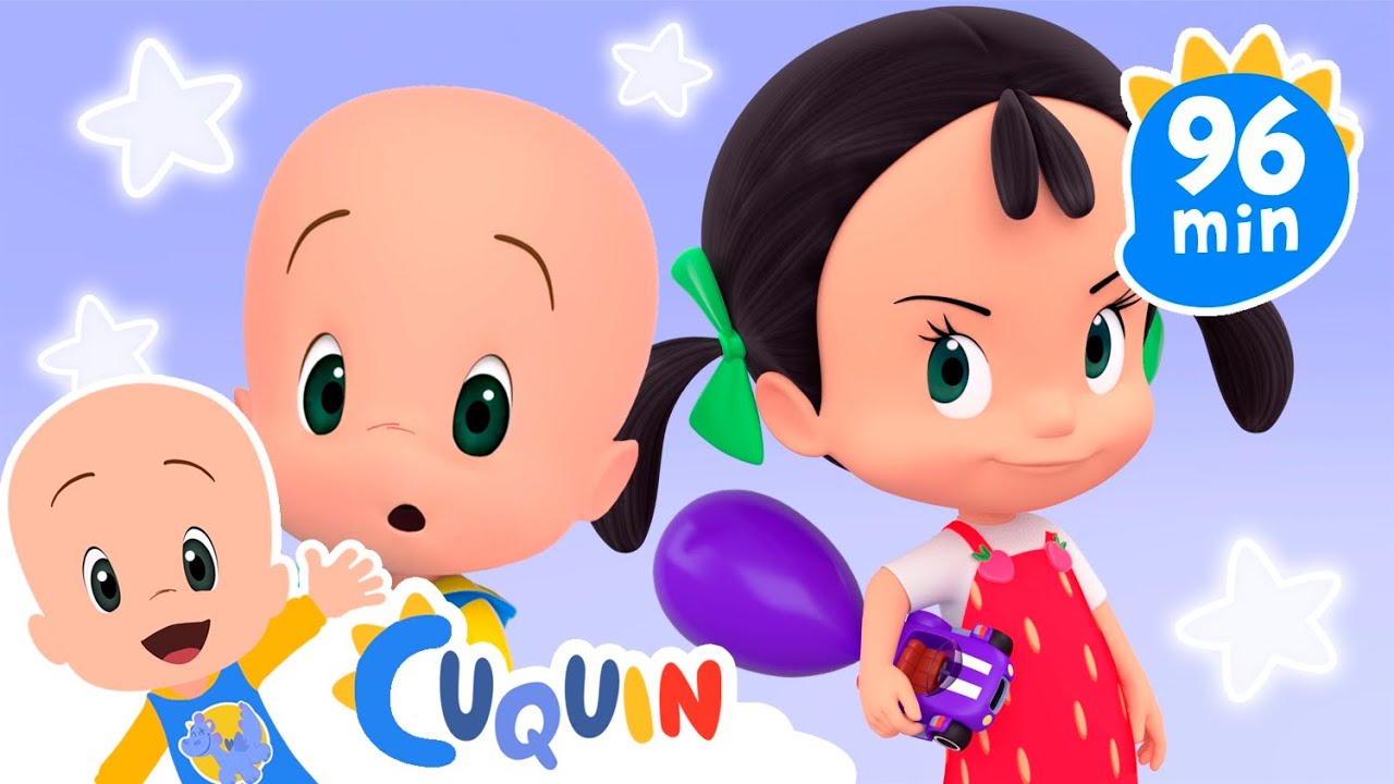Cleo and Cuquin Indonesia 🏎️ Balapan mobil balon 🎈 Lagu anak-anak  | Video pendidikan