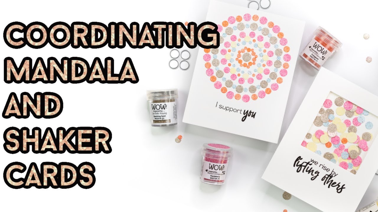 Coordinating Card Pairs - Mandala and Shaker