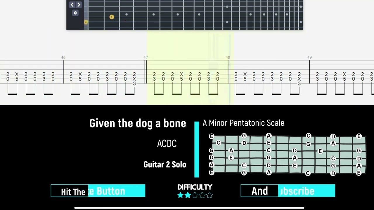 AC/DC - Given the dog a bone - Guitar 2 Solo