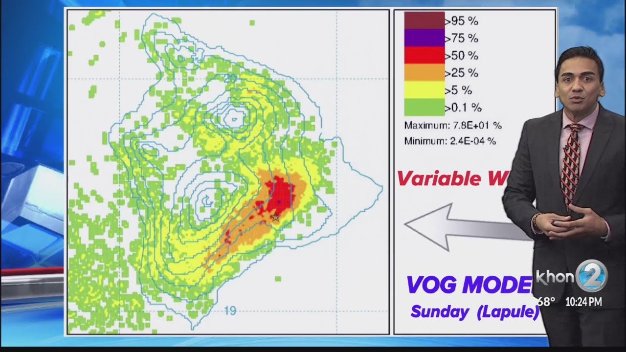 Vog to increase on Hawaii island with light winds