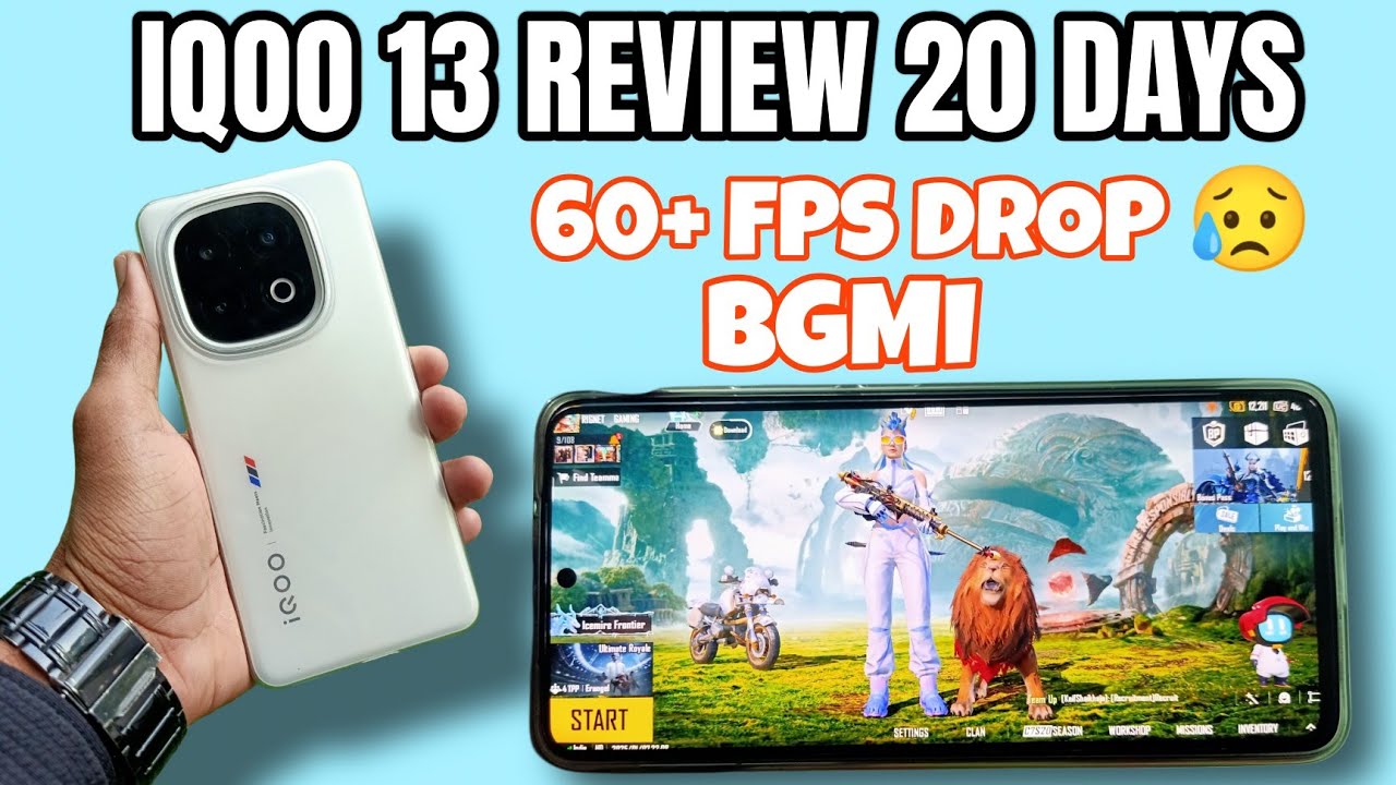 IQOO 13 20 DAYS REVIEW | 60+ FPS DROP? 😥 | QNA | RIGNET GAMING #bgmi