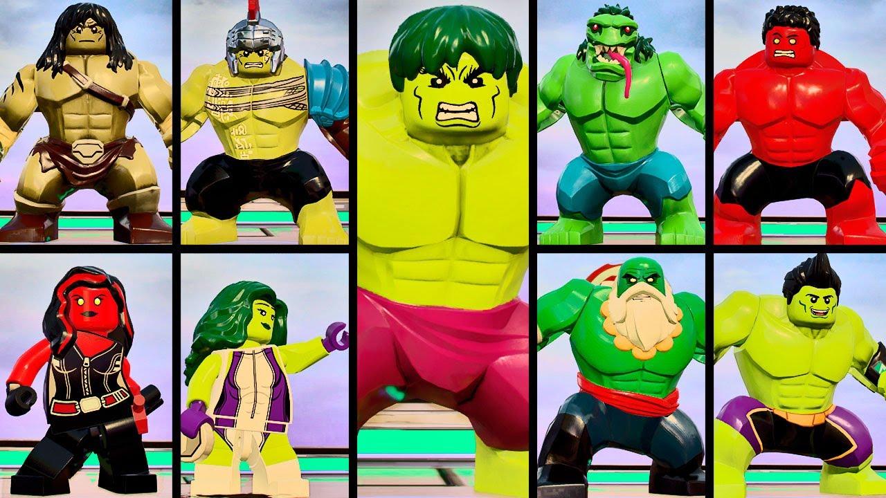 TODOS OS PERSONAGENS HULKS no LEGO Marvel Super Heroes 2