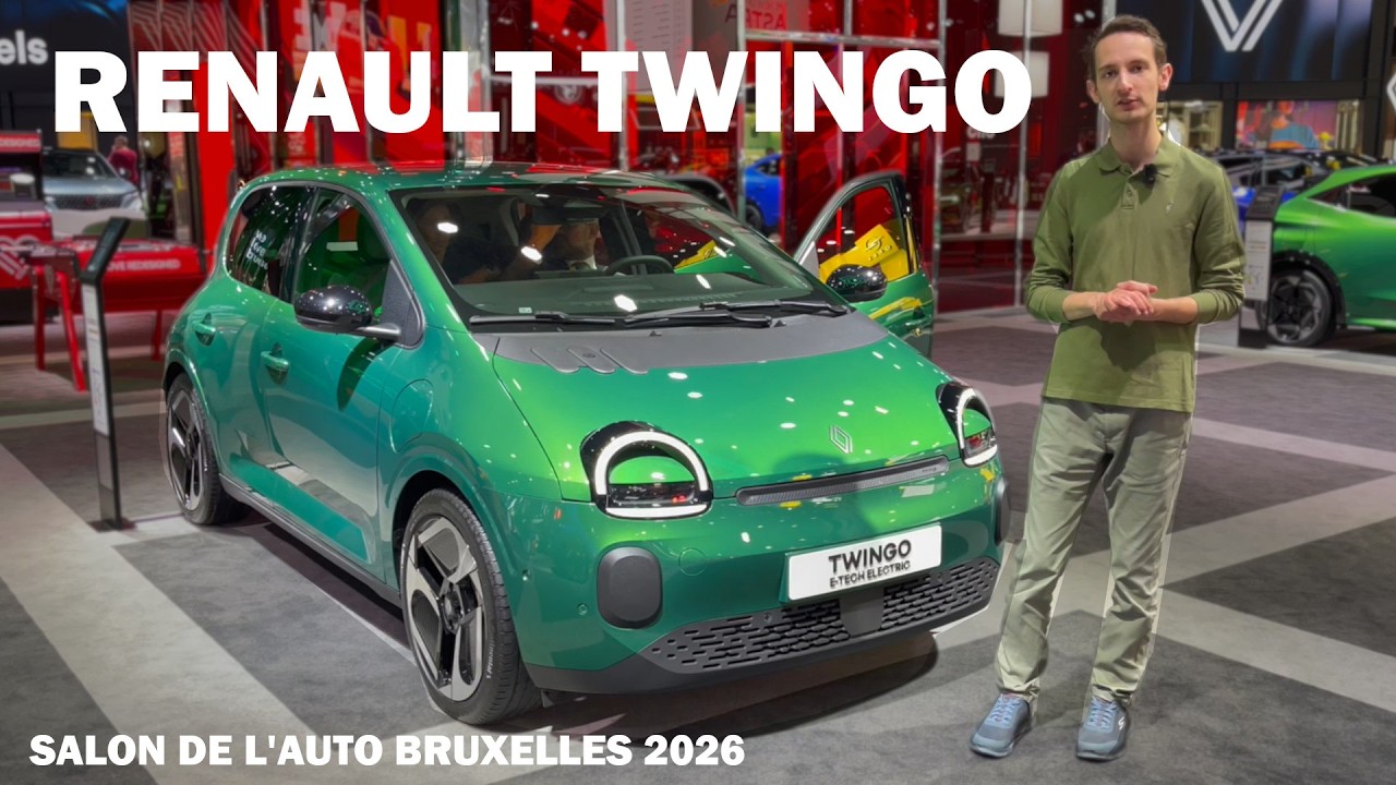 Renault Twingo 2026 : Le retour de la grenouille en 100% électrique - salon de l'auto de Bruxelles