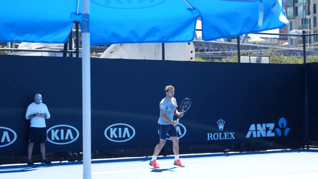 Stan Wawrinka Practice - Australian Open 2017 4K