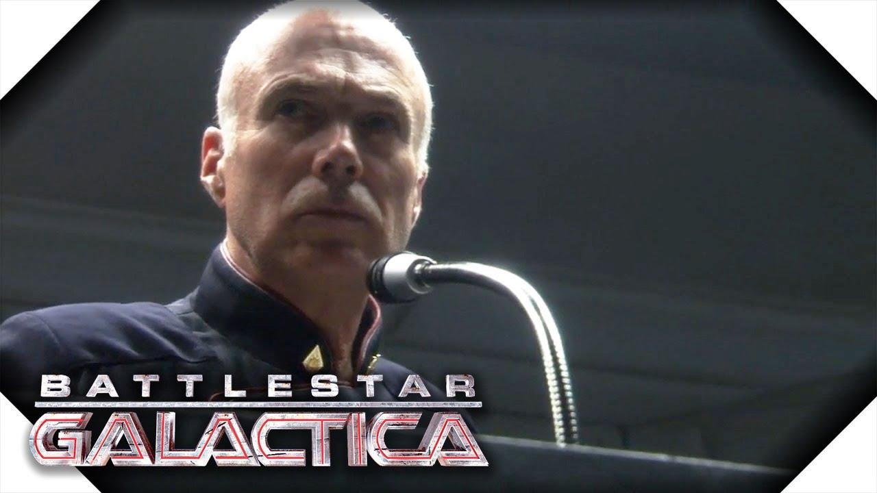 Battlestar Galactica | Saul Tigh Declares Martial Law