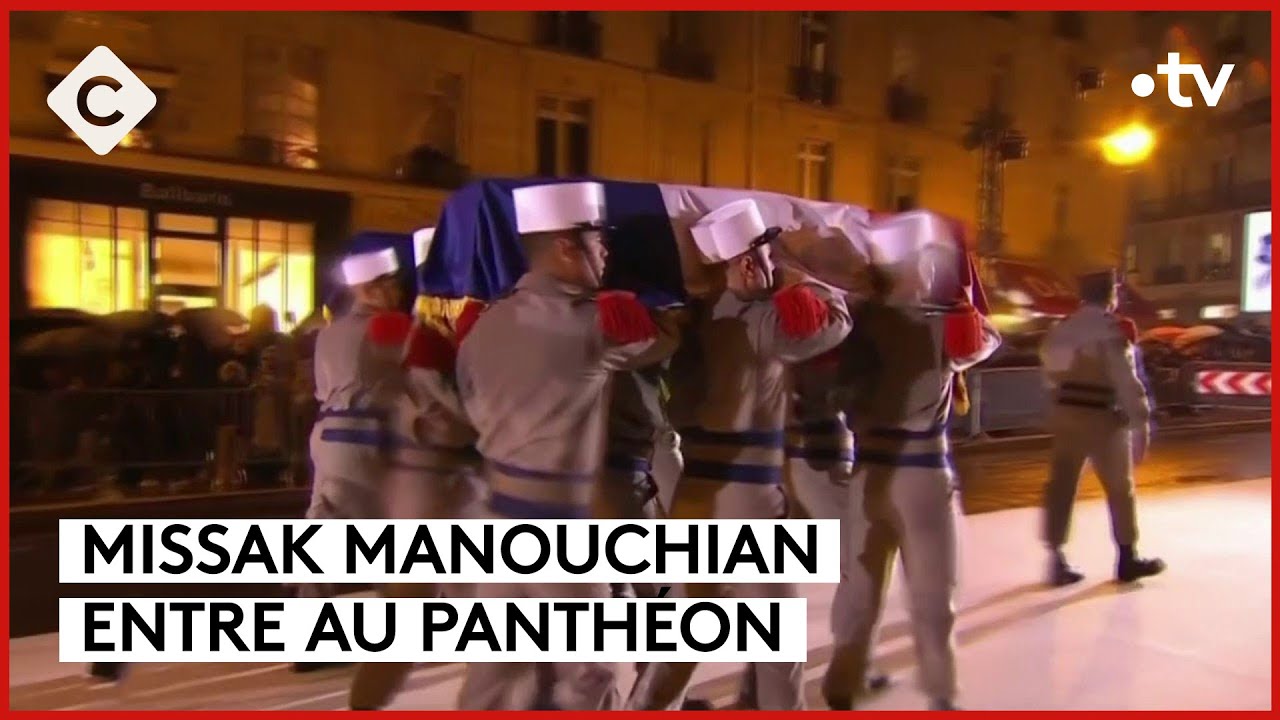 Missak Manouchian au Panthéon, décès de Micheline Presle - Le 5/5 - C à Vous - 21/02/2024