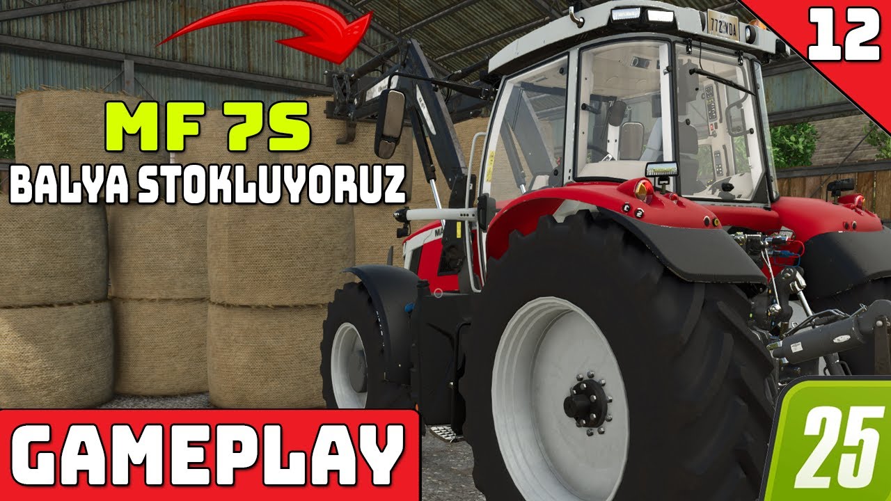 SAMAN BALYALARINI DİZİYORUZ !!! İNEKLERE HAZIRLIK !! | FS25 | BÖLÜM 12