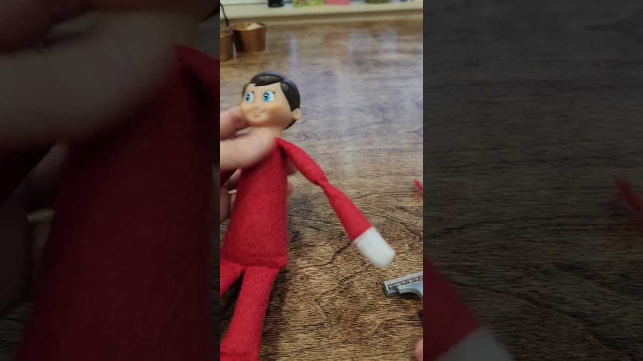 Elf on the Shelf Xmas Makeover #christmas #christmasdecoration #christmaself