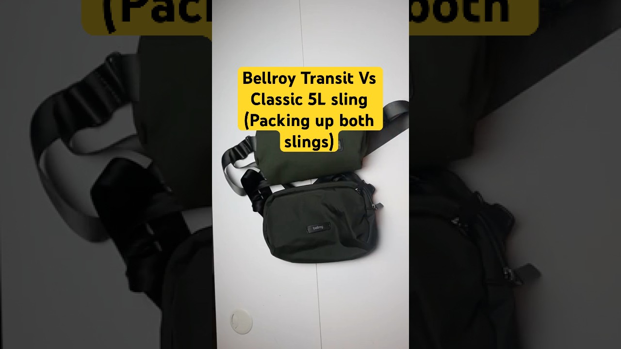 Bellroy Sling Transit против Classic 5L (упаковываем обе) #bellroy #travelessentials #slingbag