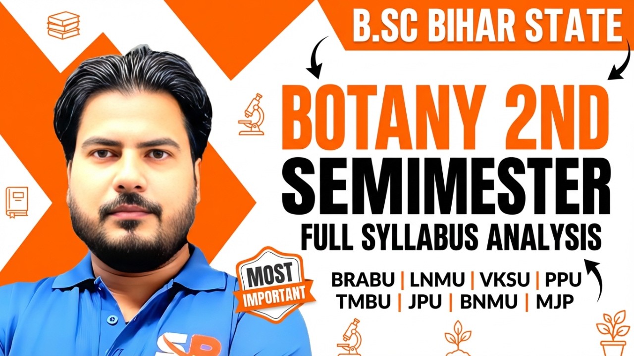 Bihar BSC Botany 2nd Semester FULL Syllabus Analysis 2026 🔥 BRABU LNMU VKSU PPU TMBU Universities