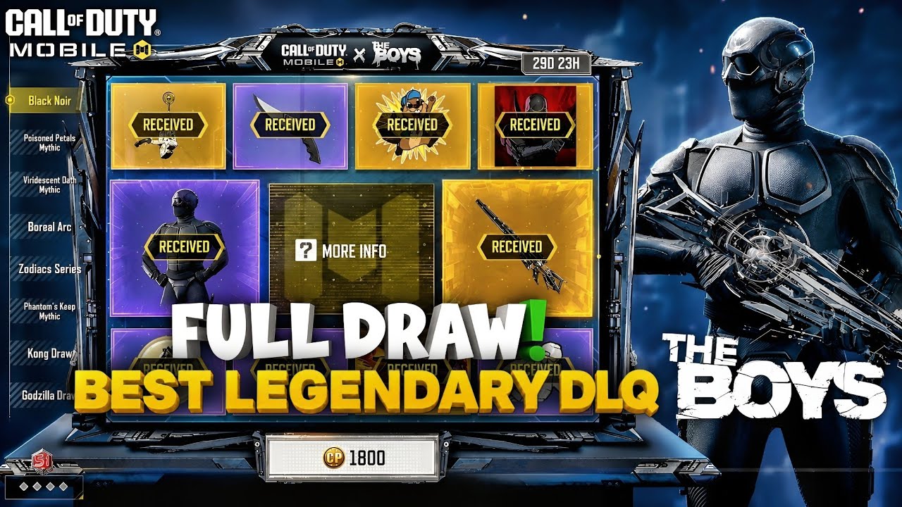 Покупка новых DLQ33 - Noir Shadow & Black Noir Full Draw в CODM | The Boys x CODM