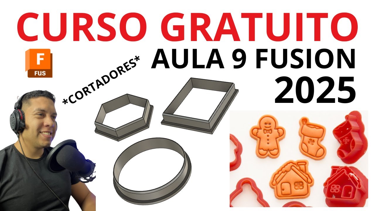 Dia 9 do Aprenda Fusion 360 em 30 dias para iniciantes - Como Modelar Cortadores de Biscoito