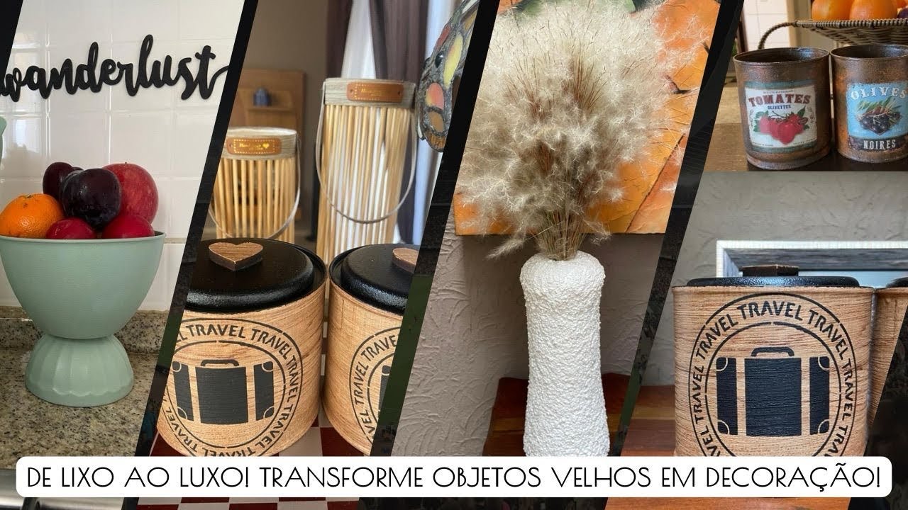 NÃO ACREDITEI NO RESULTADO! TRANSFORMEI ITENS SIMPLES EM DECORAÇÃO LINDA!