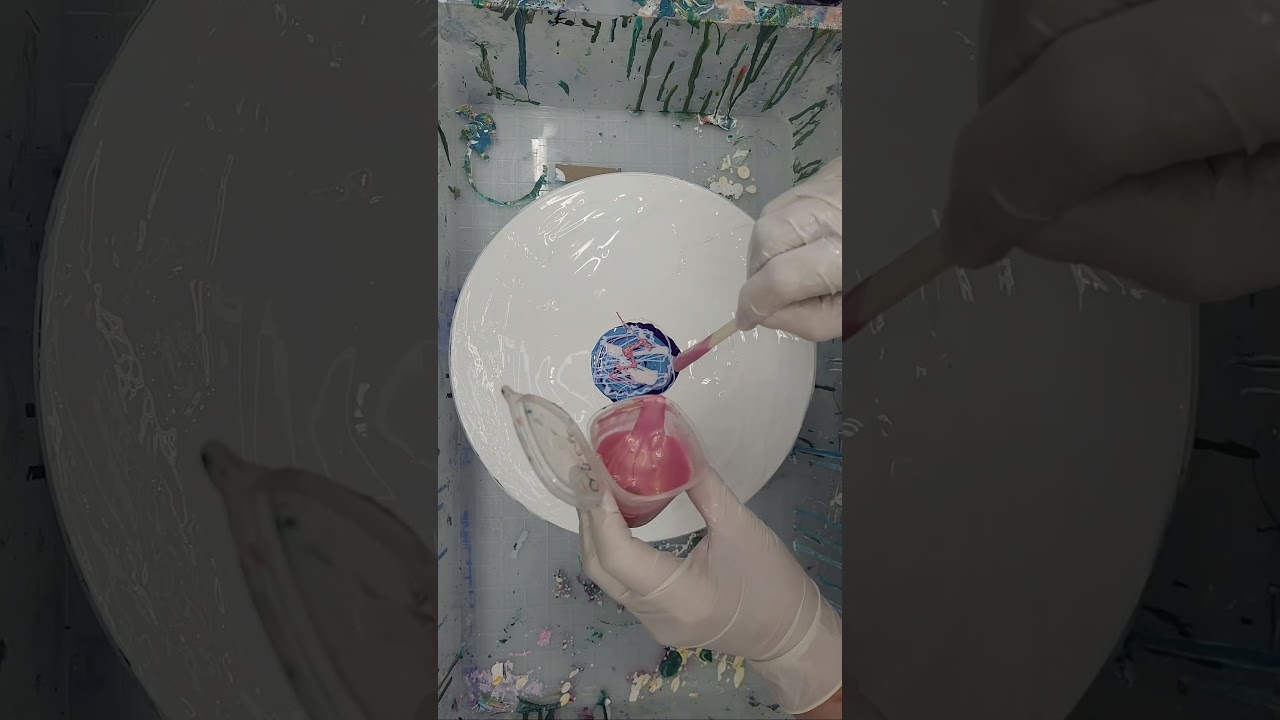 From old LP to Fluid Art Clock!  Sneak Peek, video out 9/6/2024