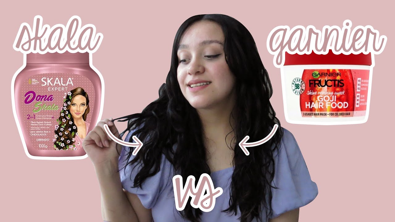 DONA SKALA vs GARNIER FRUCTIS HAID FOOD GOJI | Comparación cremas de peinar en #cabelloondulado