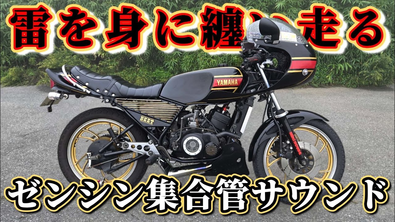 【RZ】雷を纏って走る！ゼンシン左出し集合管サウンドがたまらない！