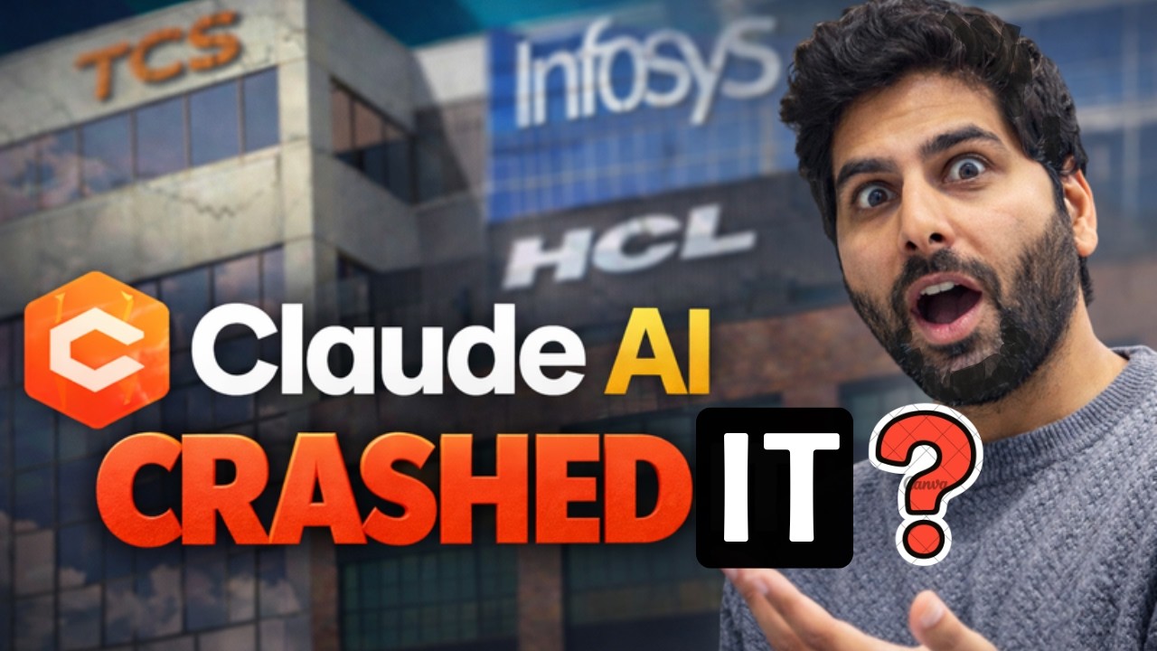 Why Indian IT Stocks Fell 5–8% in a Week — Is Anthropic AI is the Reason? #saaspocalypse