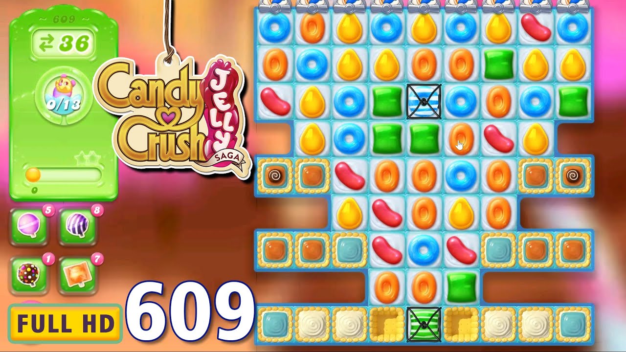 CANDY CRUSH JELLY Level 609 FULL HD GAME PLAY