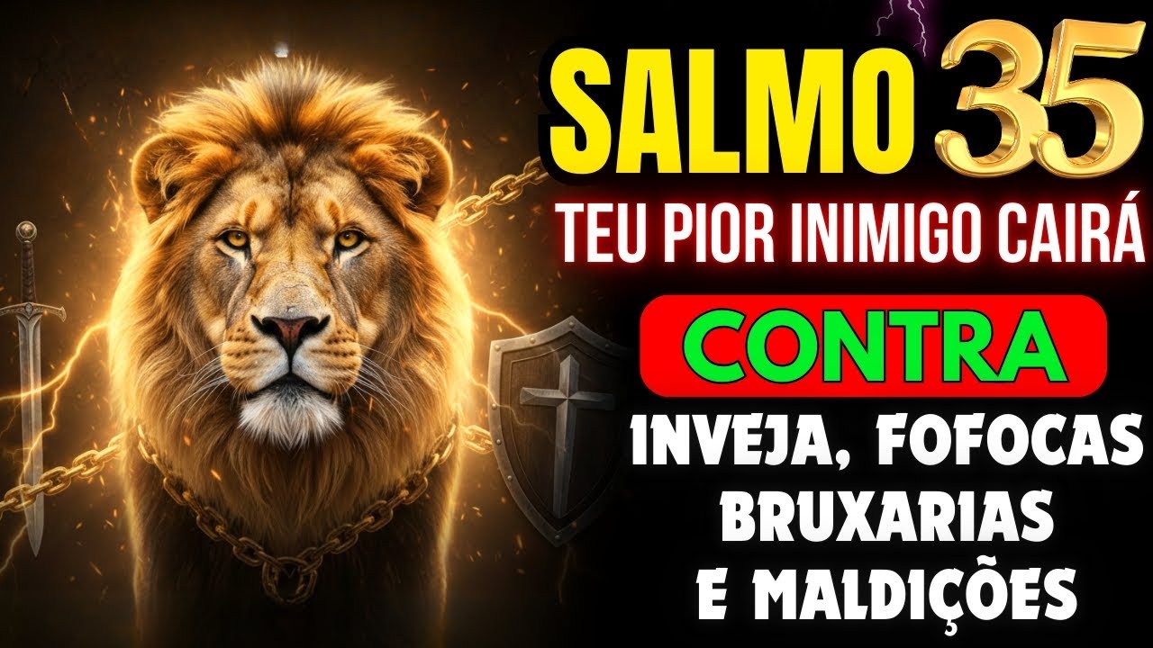 SALMO 35: Deus vai Derrubar o Invejoso e Lutar por Você HOJE!