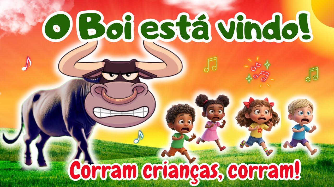 O Boi da Cara Preta – Corram Crianças, Corram! 😱 (Música Infantil Engraçada)