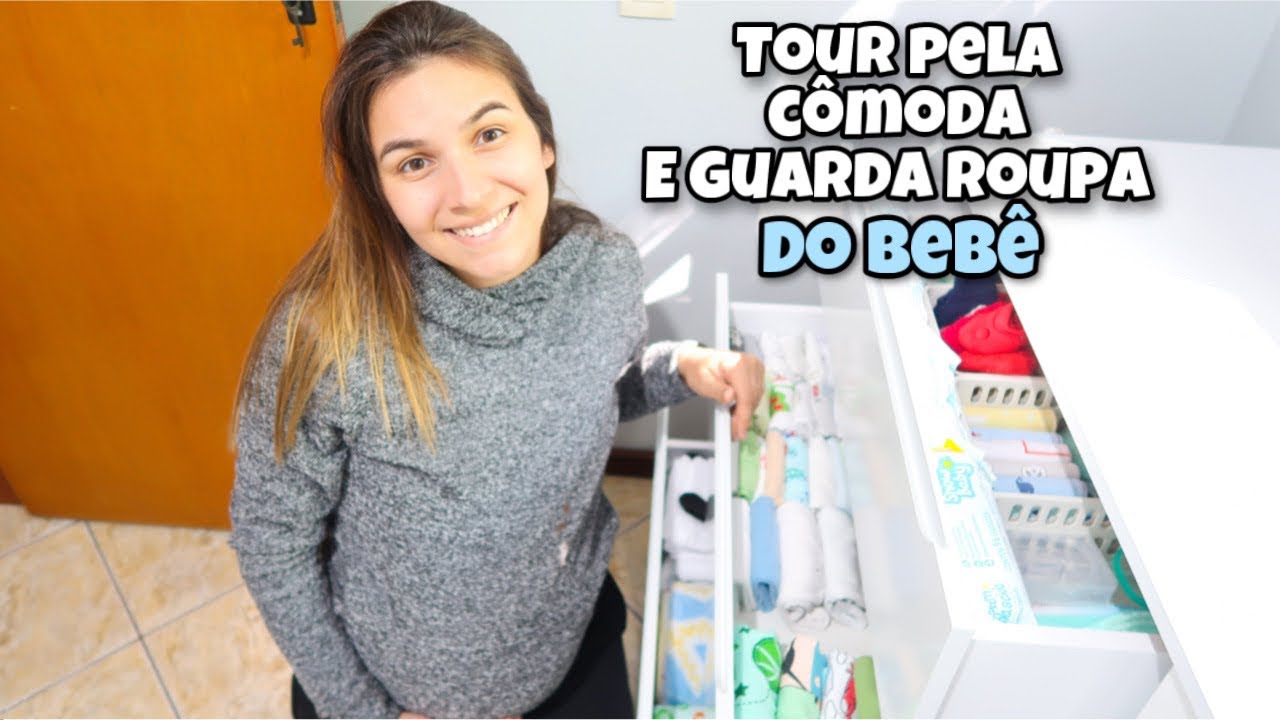 TOUR PELA CÔMODA E GUARDA ROUPA DO BEBÊ - COMO EU ORGANIZEI