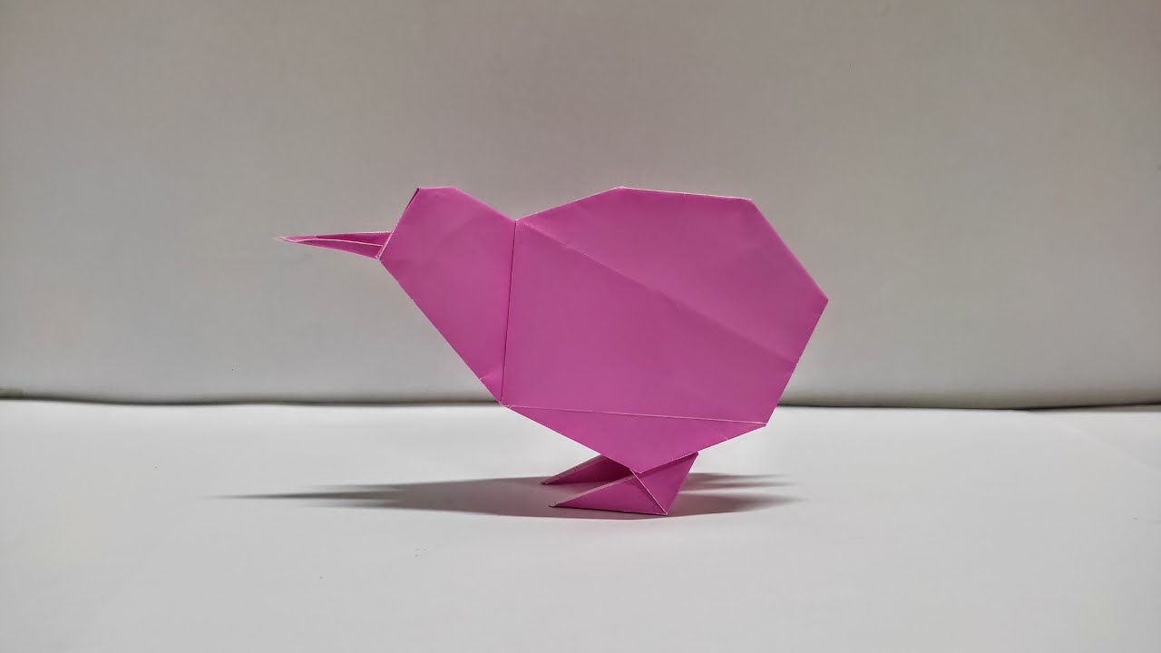 How To Make a paper Origami Kiwi Bird Easy step by step