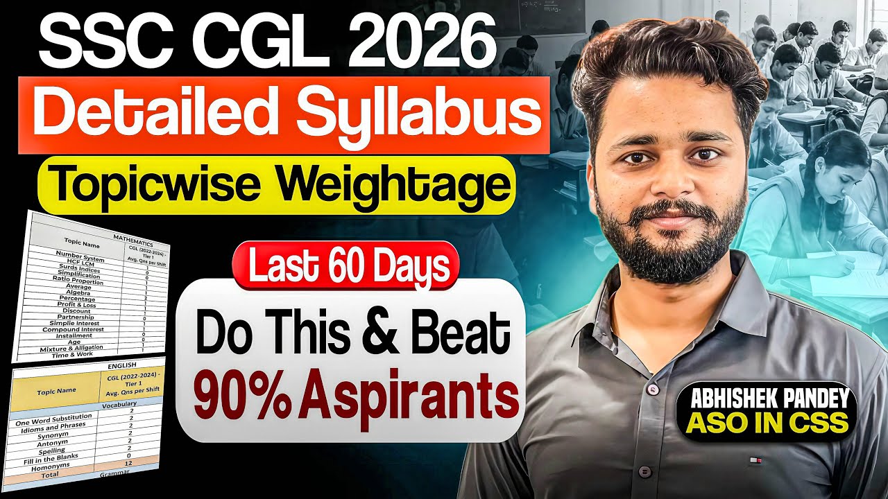 SSC CGL 2026 Tier-1: Subject-wise & Topic-wise Weightage + Important Topics | gyanilearners