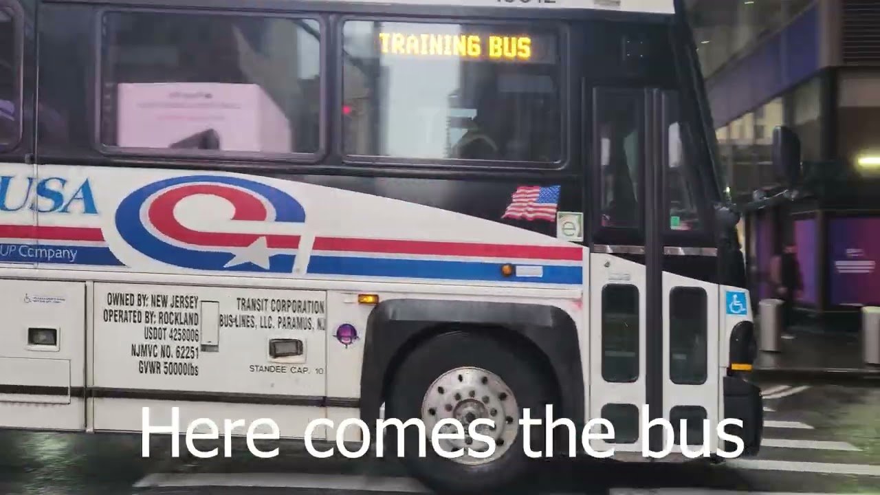 NYC subway-bus transfers at Times Square - Port Authority feat. Newark Airport Express