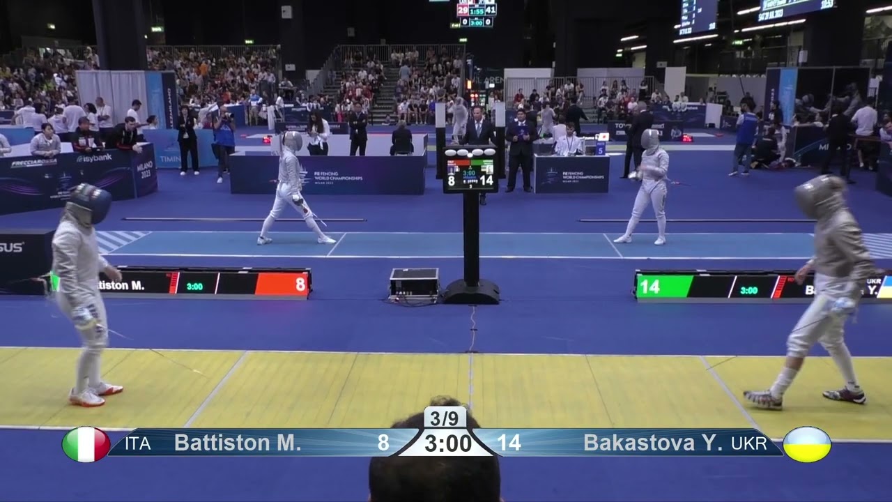 Milano 2023 Womens Sabre T16 ITALY ITA vs UKRAINE UKR