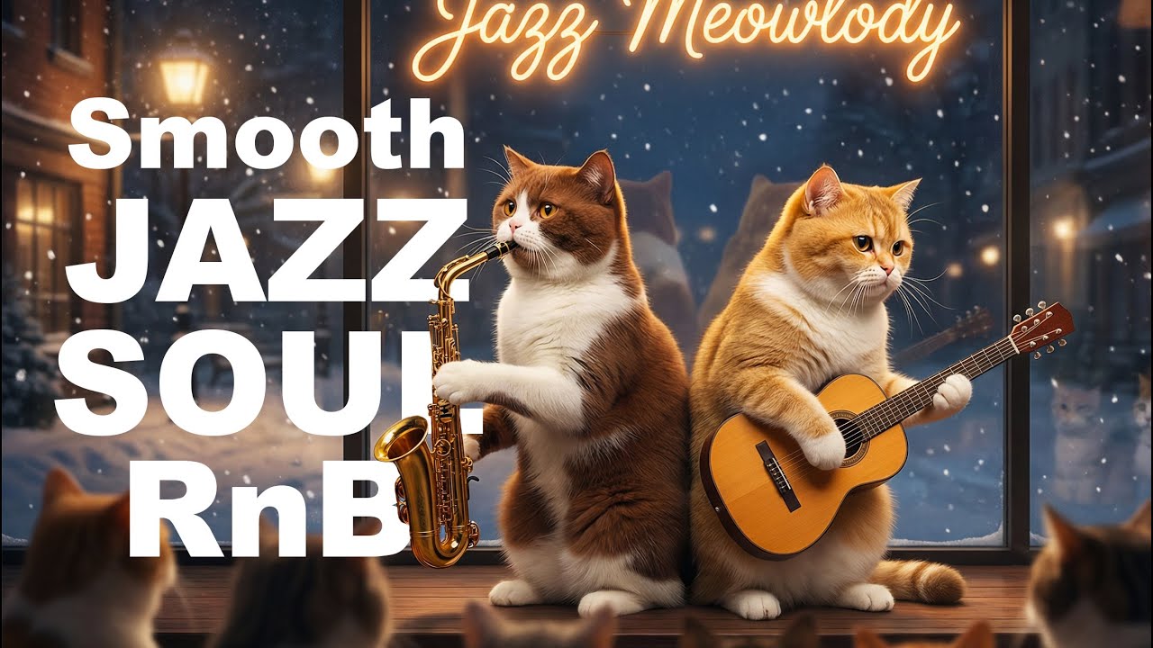 Warm Winter Jazz Lounge & Soul RnB Instrumental for Stress Relief and Night Calm from The Cat's Band