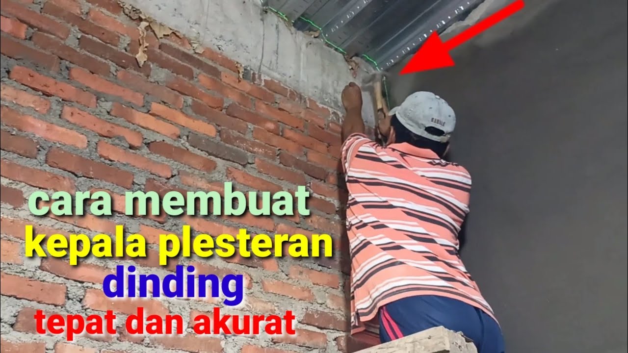 🔴 cara membuat kepala plesteran dinding ❗ tepat dan akurat