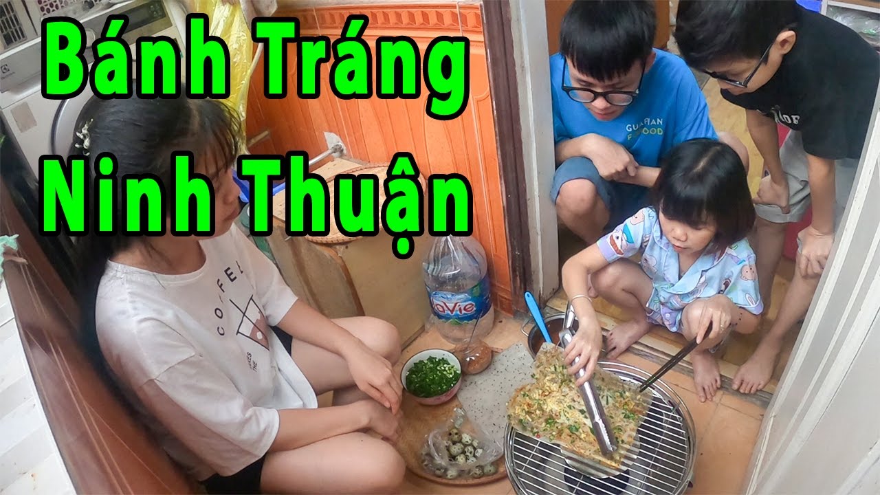 Diễm My Làm Bánh Tráng Nướng Ninh Thuận, Bánh Chuối Hấp | Thầy Giáo Tí Hon