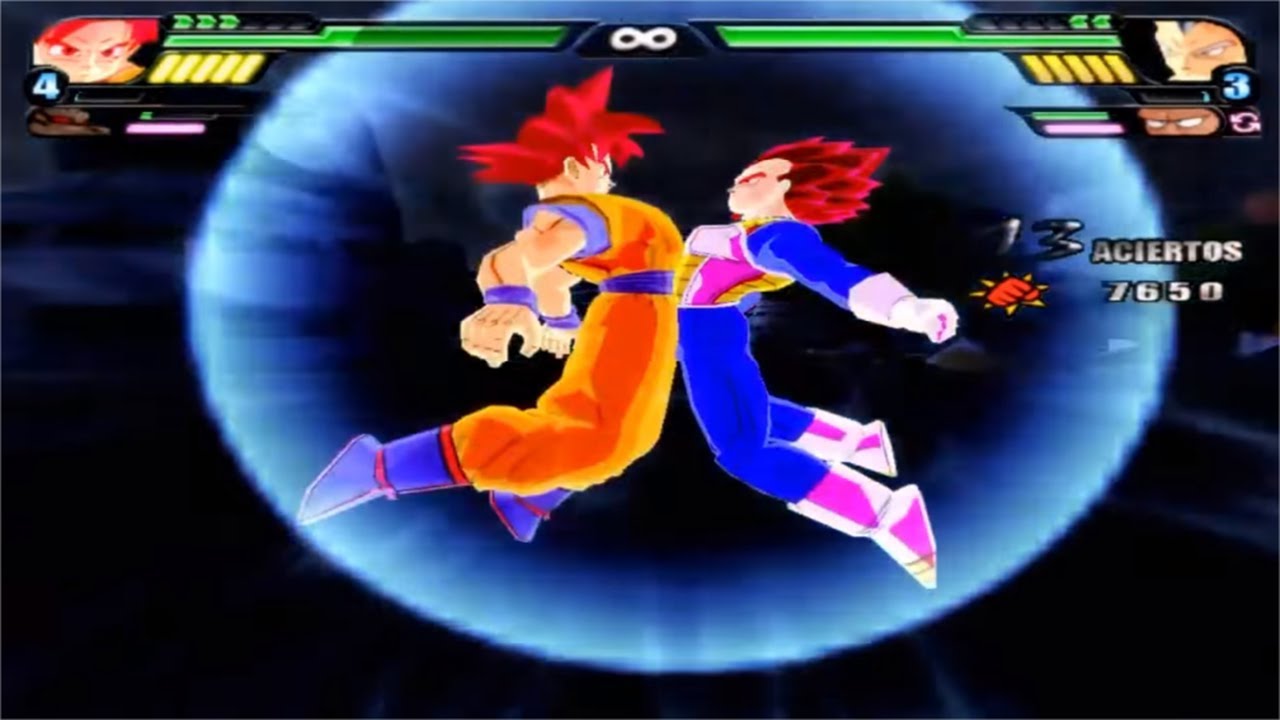 Dragon Ball Z Budokai Tenkaichi 3 - Goku  SSG God and Vegeta SSG God Fusion VS MODS ALEATORIOS #7