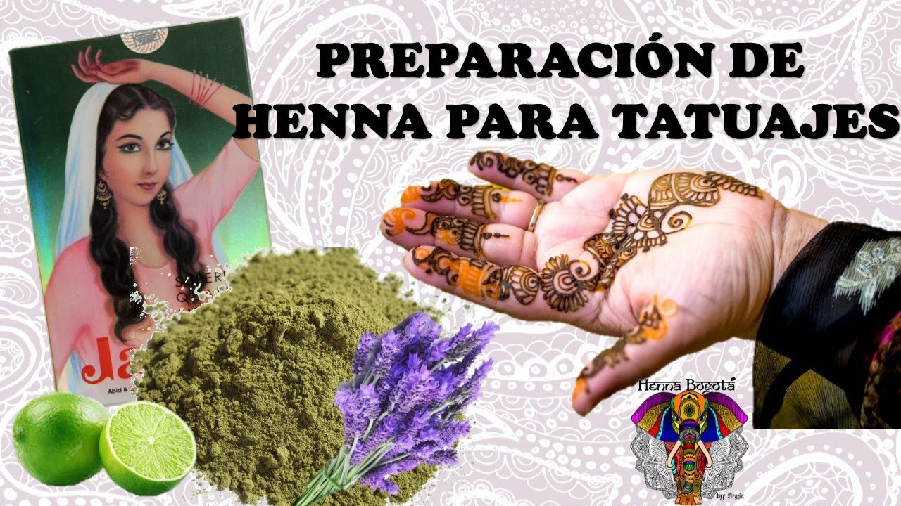 Como preparar henna para tatuajes temporales - mehendi