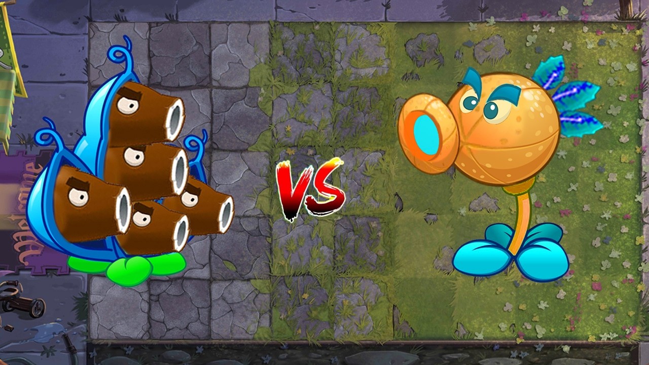 PvZ 2 Challenge - Team Plants Max Power Up In Arena #19  - Cannon Pea vs Re-Citron