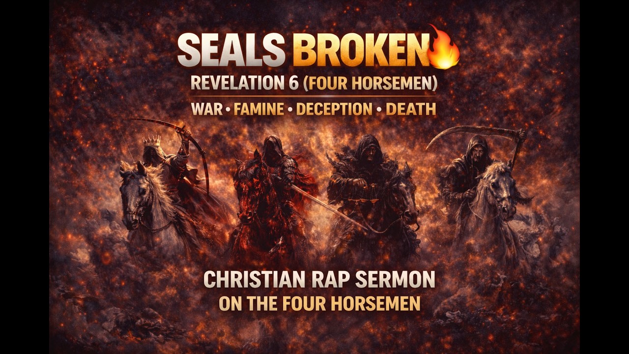 SEALS BROKEN 🔥 Revelation 6 (Four Horsemen) | Christian Rap Sermon on War, Famine, Deception & Death