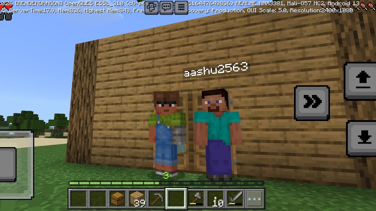 Minecraft video Bhai aashu or Mai duo video very fun#viral #minecraft