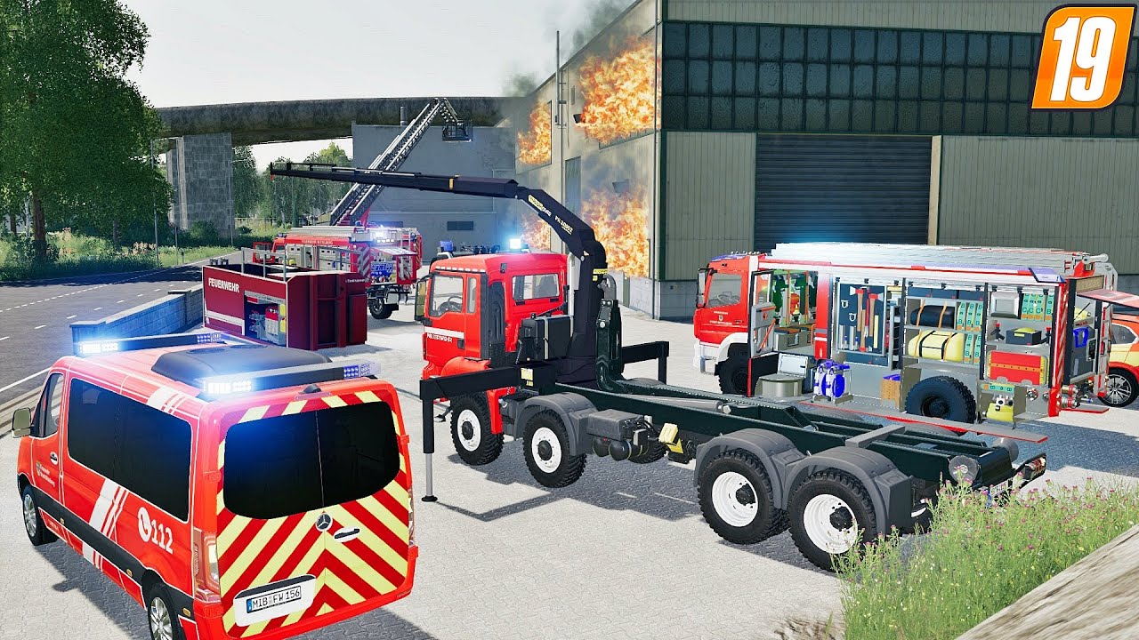 Einsatz Map Mittelberg: Großer Hallenbrand mit Folgen 🔥 | LS19 Feuerwehr