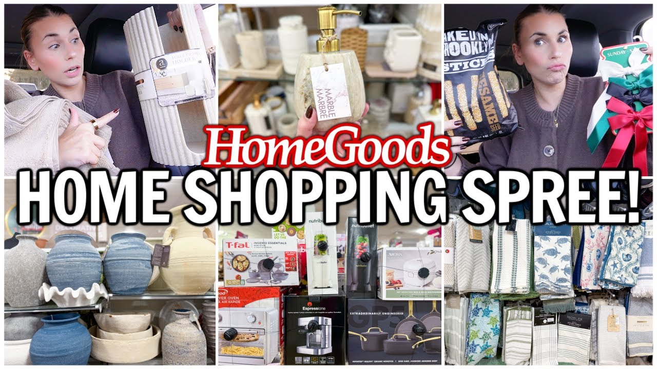 Our New House Needs EVERYTHING!! 😭 HomeGoods Shopping Spree + Home Decor HAUL 🛍️