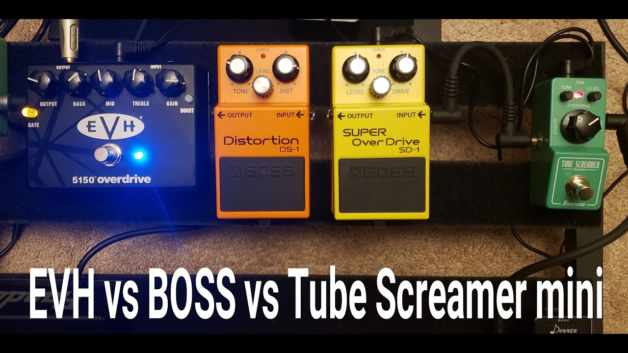 Pedal Battle: EVH 5150 vs BOSS vs Ibanez TS mini