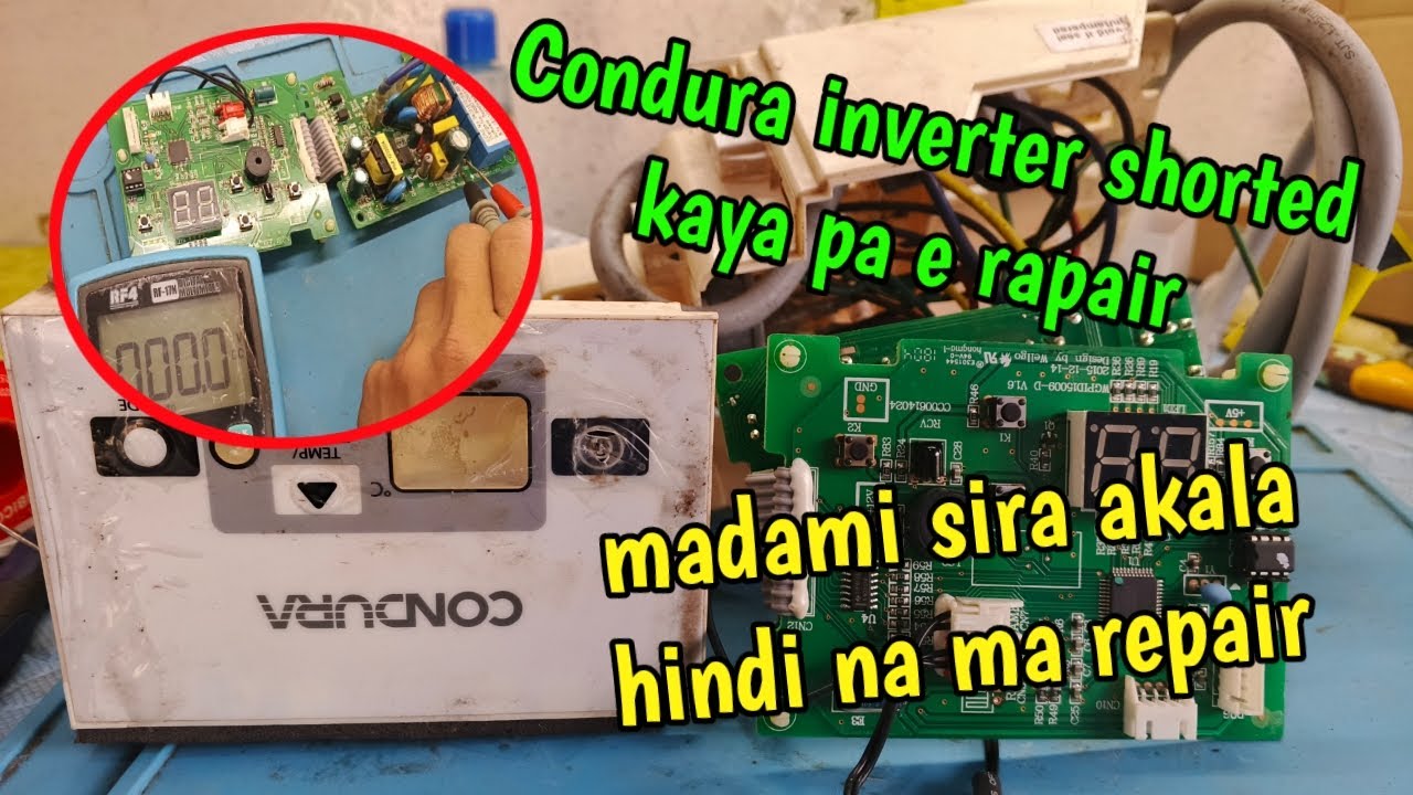 HOW TO REPAIR CONDURA WINDOW INVERTER AIRCON TOTALLY NO POWER| INDOOR BOARD PROBLEM