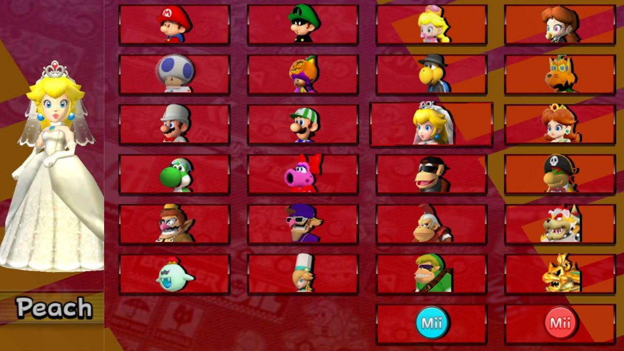 Mario Kart Wii Deluxe 8.1 (Red Edition) // All Playable Characters