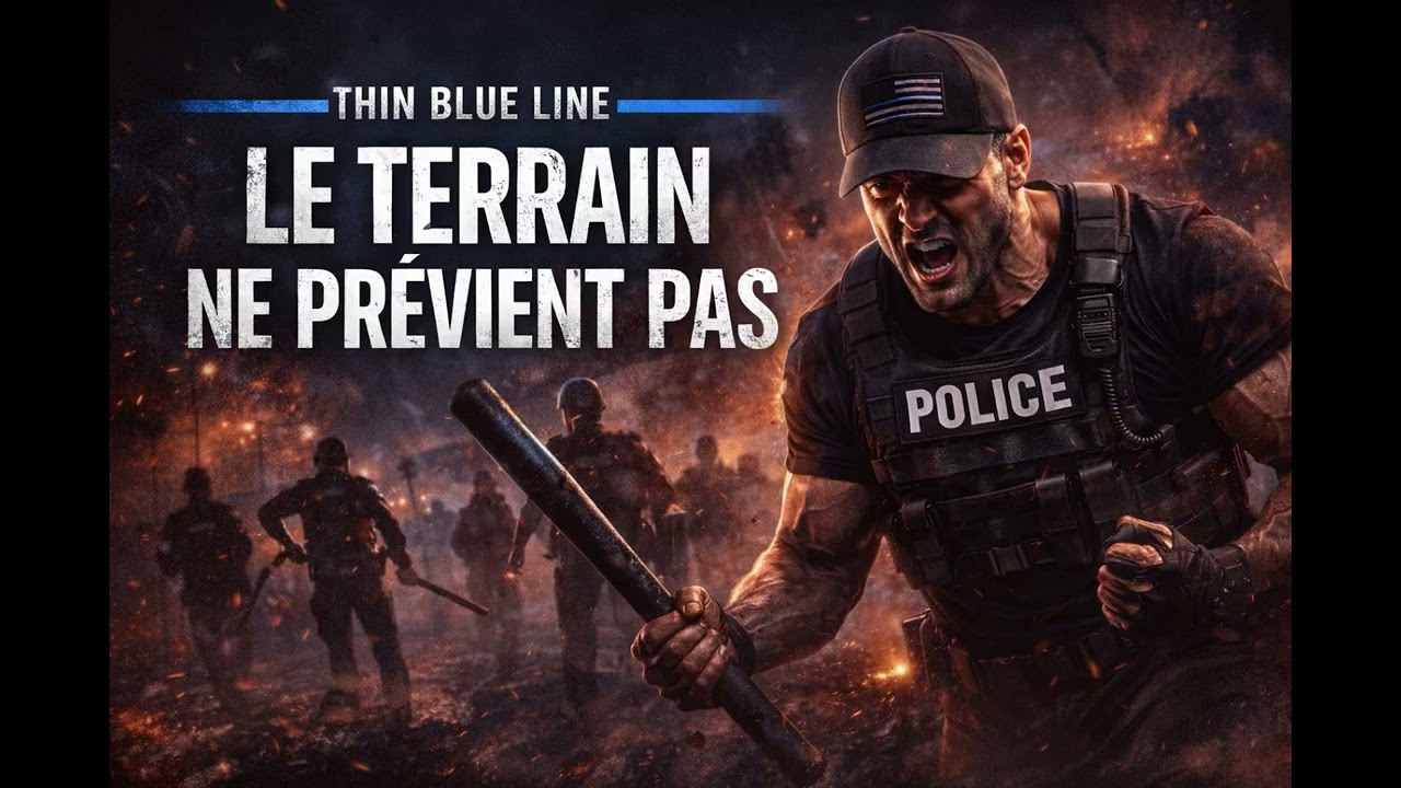 LE TERRAIN NE PRÉVIENT PAS – Thin Blue Line – Métal Motivation Police