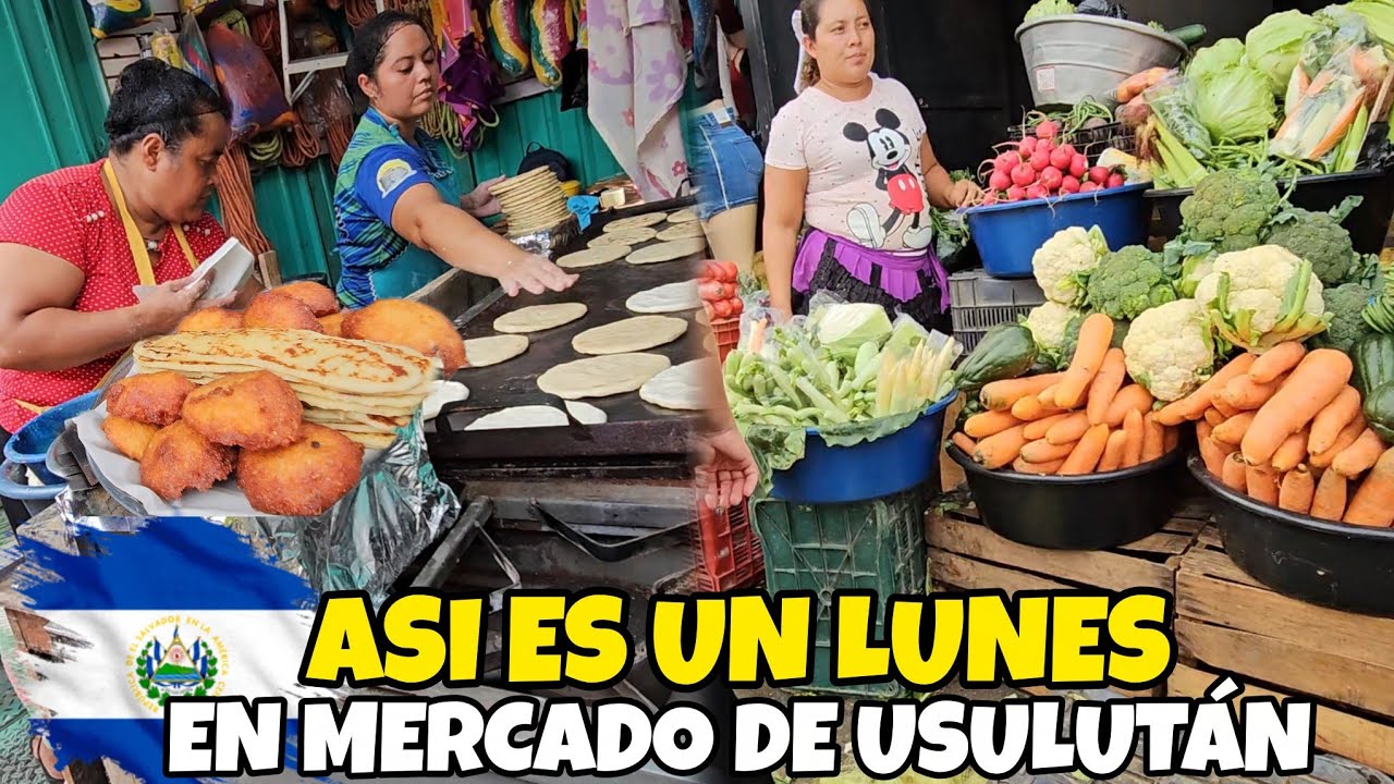 🤗🚨Asi el ambiente UN LUNES EN MERCADO REGIONAL DE USULUTÁN EL SALVADOR 🇸🇻